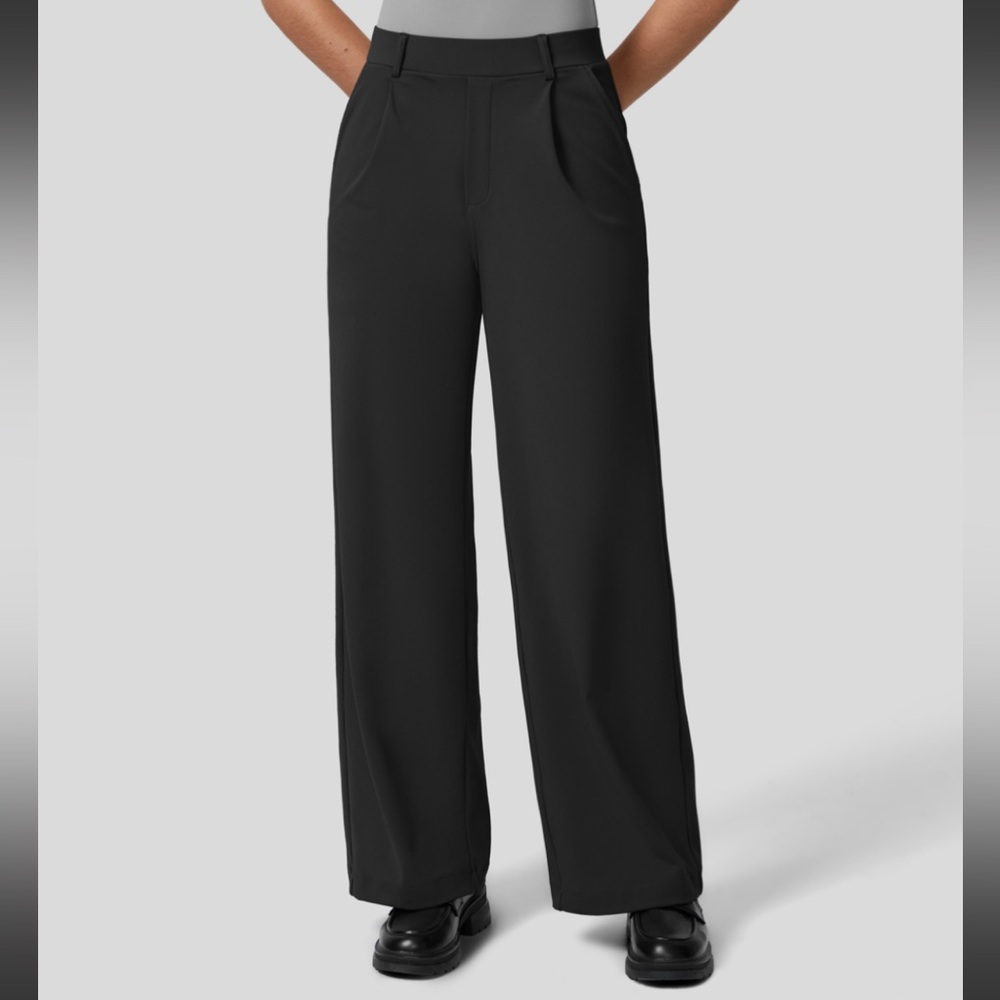 Halara Flex™ High Waisted Plicated Side Pocket Straight Leg Work Pants